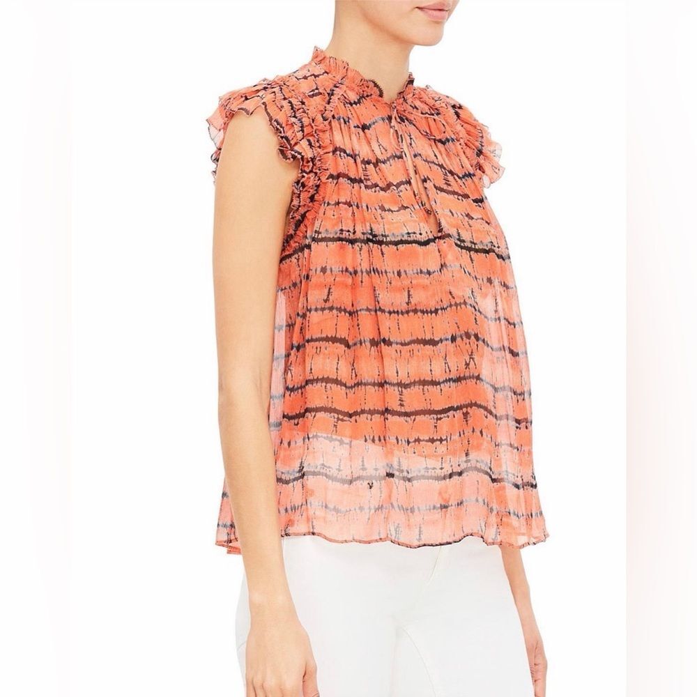 Ulla Johnson Clea Tie Dye Silk Top Size 4